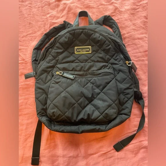 Marc Jacobs Quilted Black Backpack - Picture 1 of 8